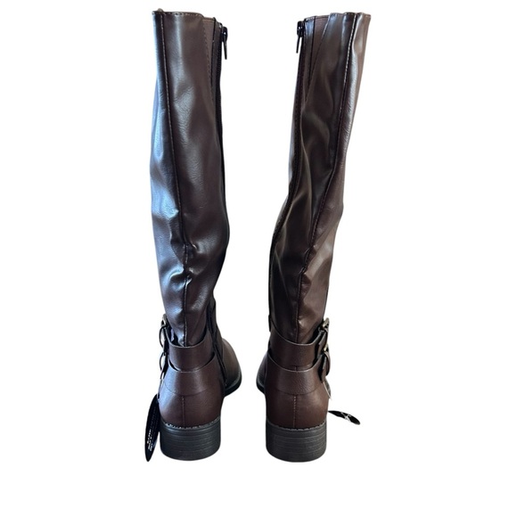 Style & Co Maliaa Brown Buckled Riding Boot Size 6 - Picture 4 of 10